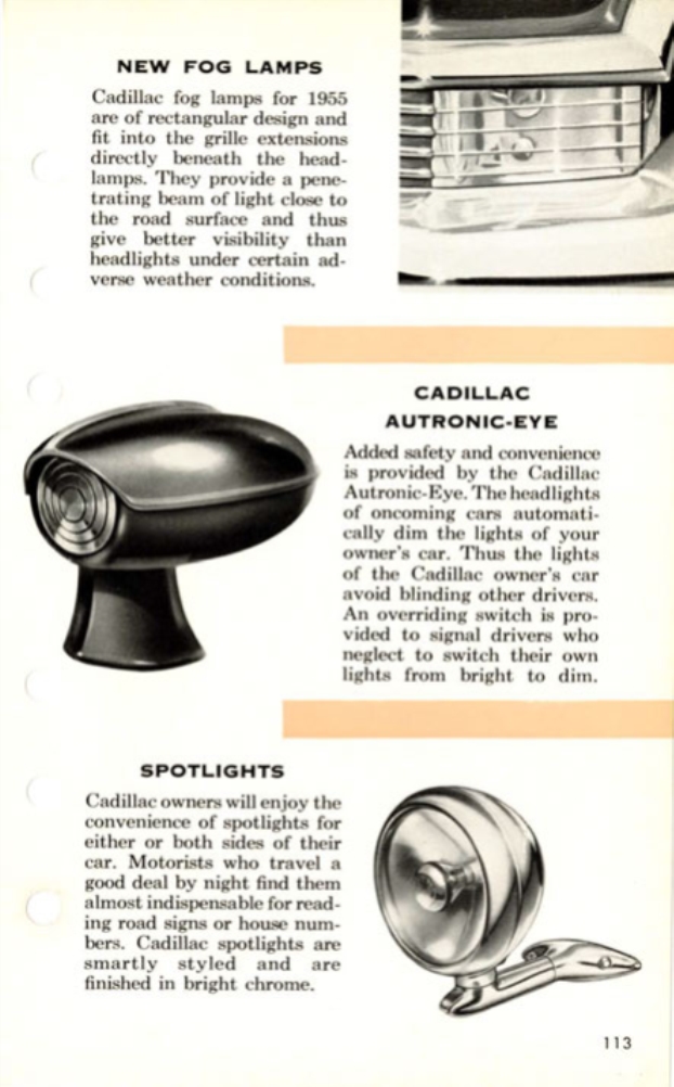 1955 Cadillac Salesmans Data Book Page 16